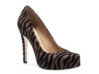 Parisah Platform Pump Brown/Black Zebra Print view
