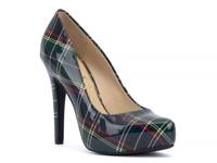 Parisah Platform Pump Dark Green/Multicolor Plaid view