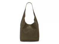 Patti Leather Hobo Bag Dark Olive Green view