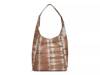 Patti Leather Hobo Bag Brown/White Tie Dye view