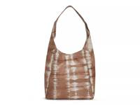 Patti Leather Hobo Bag Brown/White Tie Dye view