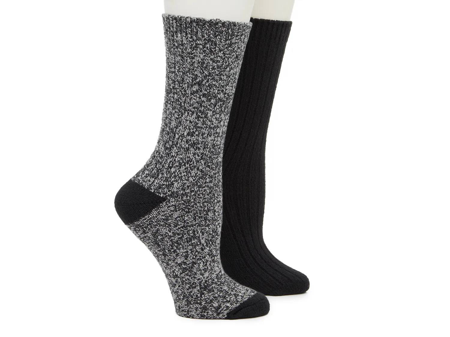 Soft Polytam Marled Women's Crew Socks - 2 Pack