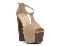 Dany Platform Sandal Beige Fabric view
