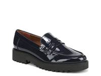 Cassandra Penny Loafer Blue view