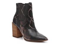 Acton Chelsea Boot Brown Snake Print Faux Leather view