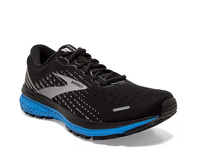 Brooks Ghost 13 Men\'s Road-Running Shoes - Size 12 Black/Grey/Blue Men main image 2