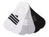 Superlite Women's No Show Liners - 6 Pack White/Grey/Black view