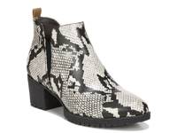 London Bootie Off White/Black Snake Print view