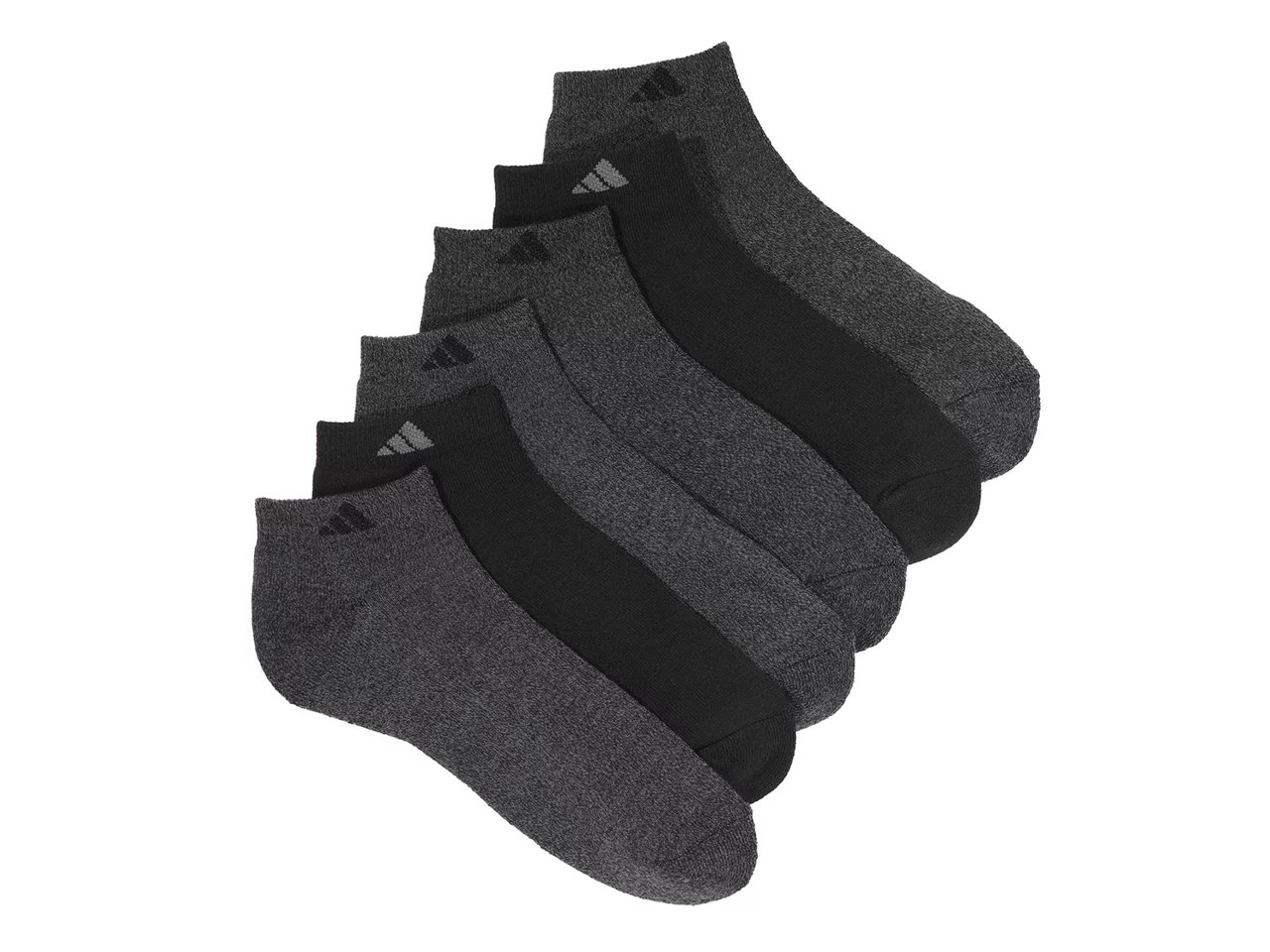 Cushioned Men's No Show Socks - 6 Pack