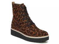 Local Platform Bootie Brown/Black Leopard Print Fabric view