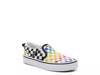 Asher Rainbow Check Slip-On Sneaker - Kids' White/Multicolor Rainbow Check view