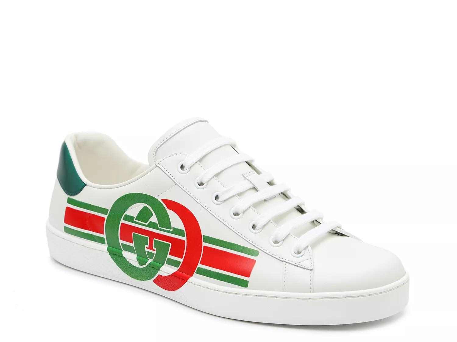 adidas gazelle silver green womens GUCCI - Used Ace glitter sneakers (T37.5)