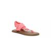 Yoga Sling Burst Sandal - Kids' Red Leopard Print view