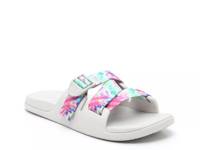 Chillos Slide Sandal - Women's White/Multicolor Tie Dye view