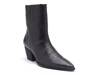 Caty Bootie Black Croc Print Leather view
