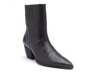 Caty Bootie Black Croc Print Leather view