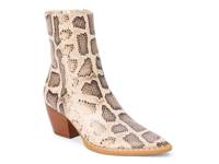 Caty Bootie Natural Snake Print Leather view
