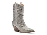 Zellya Western Bootie Gold Metallic view