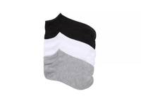 Basic Kids' No Show Socks - 6 Pack White/Black/Grey view