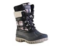 Creek Snow Boot Black/White/Taupe Plaid view
