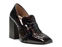 Ovidio Loafer Black/Brown Croc Print Patent view