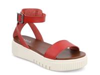 Lunna Wedge Sandal Red view
