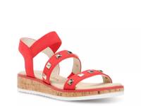 Marcelina Wedge Sandal Red view