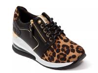 Ultra Wedge Sneaker Black/Brown Leopard Print view
