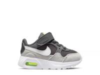 Air Max SC Running Shoe - Kids' Grey/Green view
