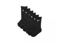 Solid Kids' Crew Socks - 6 Pack Black view