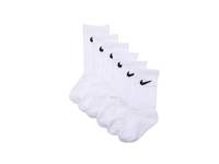 Solid Kids' Crew Socks - 6 Pack White view