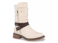 Brandy Riding Boot Off White view