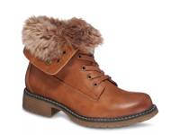 Trudie Combat Bootie Cognac view