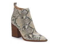 Gabeena Western Bootie Taupe/Black Snake Print Leather view