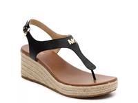 Laney Espadrille Wedge Sandal Black Leather view
