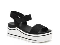 Odelia Wedge Sandal Black view