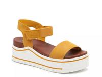Odelia Wedge Sandal Yellow view