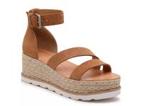 Liza Espadrille Wedge Sandal Cognac Suede view