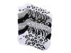 Animal Print Women's No Show Socks - 6 Pack Black/White view