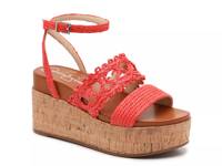 Callri Wedge Sandal Coral view