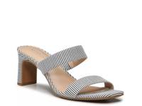 Carbren Sandal White/Black Stripes view