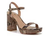 Sundra Sandal Taupe/Black Snake Print view