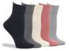 Solid Women's Ankle Socks - 5 Pack Multicolor view