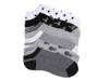 Tropical Women's No-Show Socks - 6 Pack Black/White view