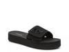 Logo Platform Slide Sandal Black view