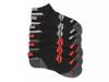 Training Men's No Show Socks - 6 Pack Black/Red/Grey view