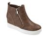 Pennelope High-Top Wedge Sneaker Dark Brown view