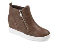 Pennelope High-Top Wedge Sneaker Dark Brown view