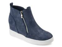 Pennelope High-Top Wedge Sneaker Navy view