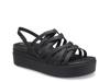 Brooklyn Strappy Low Wedge Sandal - Women's Black view